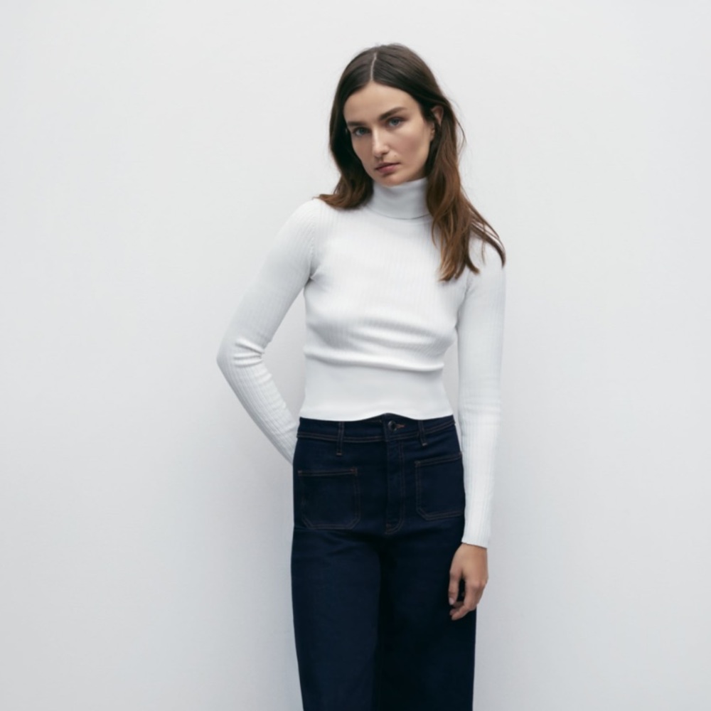 𝗡𝗪𝗧 𝗭𝗮𝗿𝗮 • Ribbed Knit Sweater